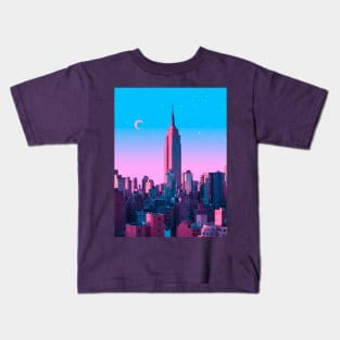 New york anime city Kids T-Shirt